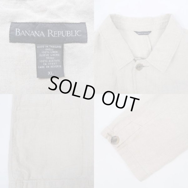 画像3: 90-00's Banana Republic リネンワークジャケット (3)