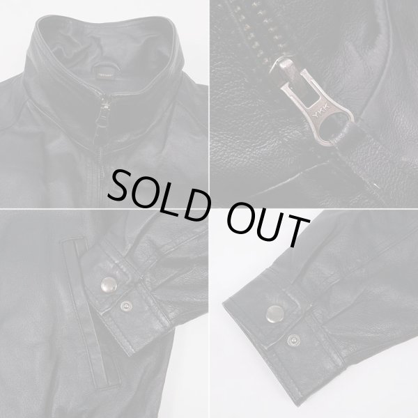 画像4: 00's ST. JOHN’S BAY スタンドカラー レザージャケット (4)