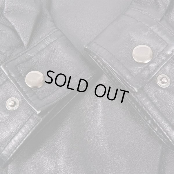 画像5: 00's ST. JOHN’S BAY スタンドカラー レザージャケット (5)