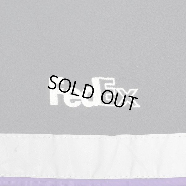 画像3: 00's FedEx フリースフーディージャケット (3)