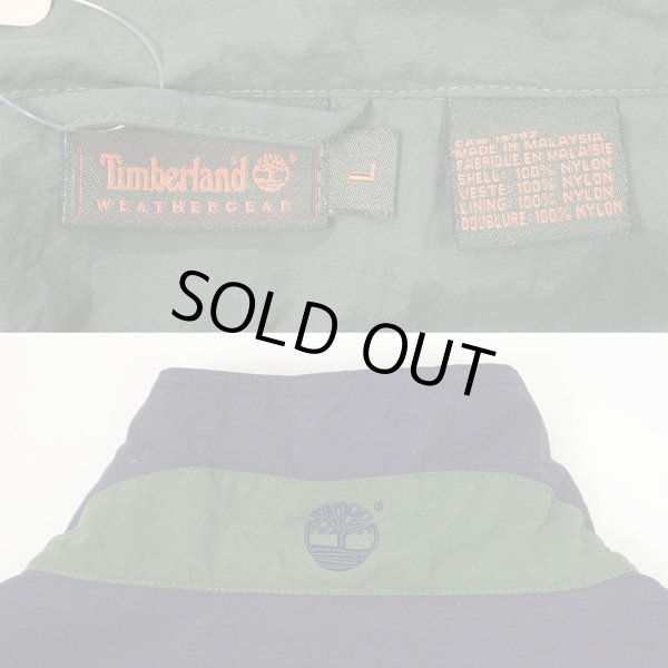 画像2: Early 00's Timberland スタンドカラー ナイロンアノラック (2)