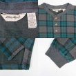 画像3: 90's Eddie Bauer チェック柄 ヘンリーネックカットソー (3)