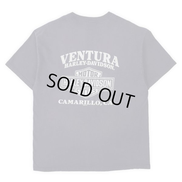 画像2: 00's HARLEY-DAVIDSON 両面プリント ポケットTシャツ "MADE IN USA" (2)