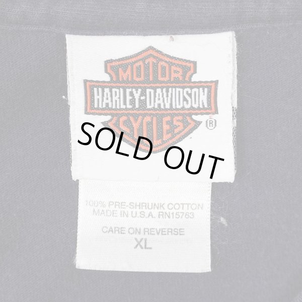画像3: 00's HARLEY-DAVIDSON 両面プリント ポケットTシャツ "MADE IN USA" (3)