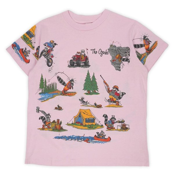 画像1: 80's The Ozarks 総柄プリントTシャツ “MADE IN USA” (1)
