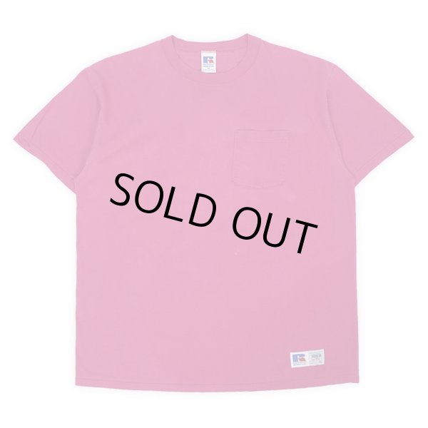 画像1: 90's RUSSELL ポケットTシャツ "PINK / MADE IN USA" (1)