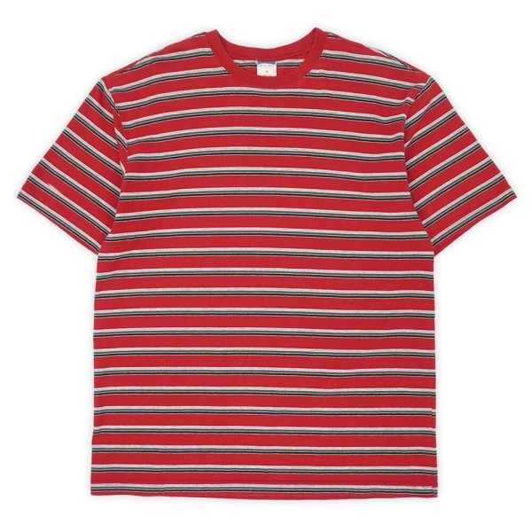 画像1: 90's OLD NAVY マルチボーダーTシャツ (1)