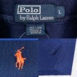 画像2: 90's Polo Ralph Lauren マルチボーダー柄 ポロシャツ "Navy" (2)