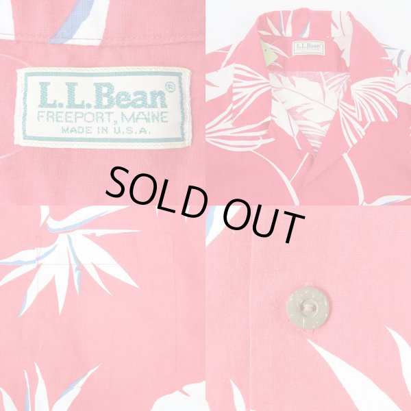 画像3: 80's L.L.Bean オープンカラーシャツ "RED / MADE IN USA" (3)