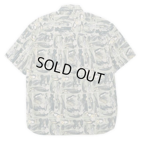 画像2: 00's Columbia S/S 総柄 ボタンダウンシャツ (2)