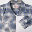 画像4: 60's Lanerossi オンブレチェック柄 オープンカラーウールシャツ "sizeXL" (4)