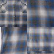 画像5: 60's Lanerossi オンブレチェック柄 オープンカラーウールシャツ "sizeXL" (5)