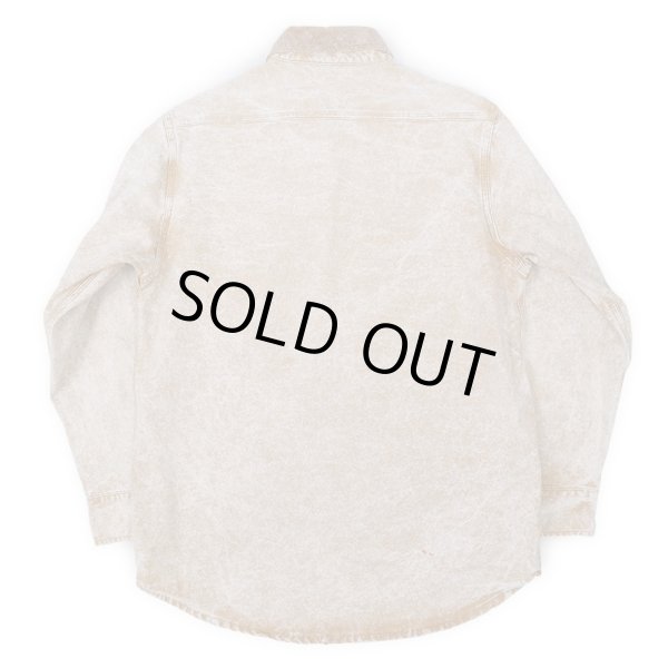 画像2: 90's Carhartt ブリーチ加工 ダックワークシャツ (2)