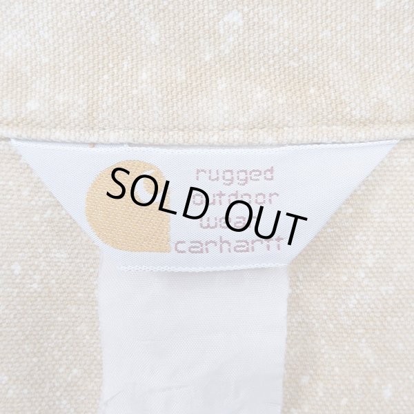 画像3: 90's Carhartt ブリーチ加工 ダックワークシャツ (3)