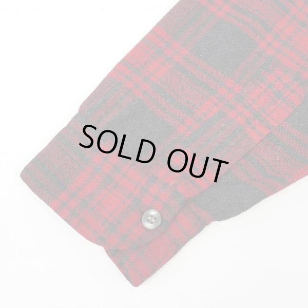 画像5: 50's Pendleton オープンカラー ウールシャツ “Black × Red Plaid” (5)