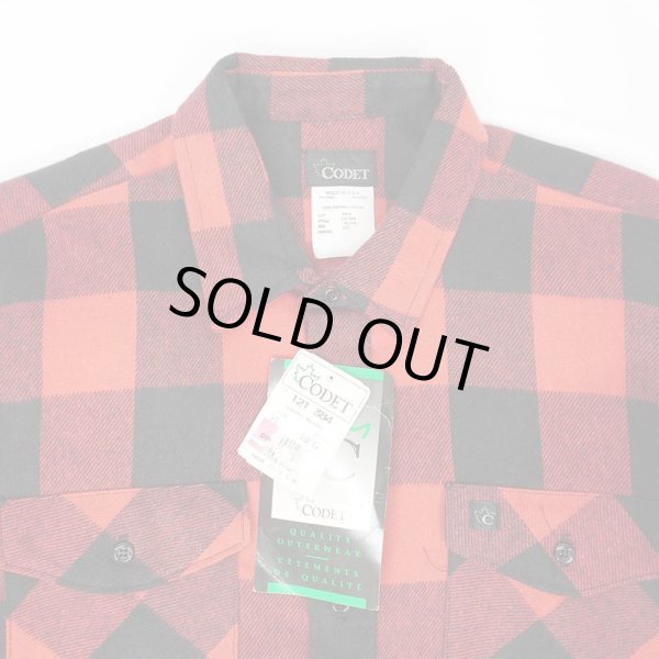 画像3: 80-90's CODET ヘビーネルシャツ "MADE IN USA / DEADSTOCK" (3)