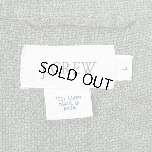 画像2: Early 00's J.CREW S/S リネンボックスシャツ (2)