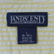 画像2: 90-00's LANDS' END S/S シアサッカー ボタンダウンシャツ "3点留め" (2)
