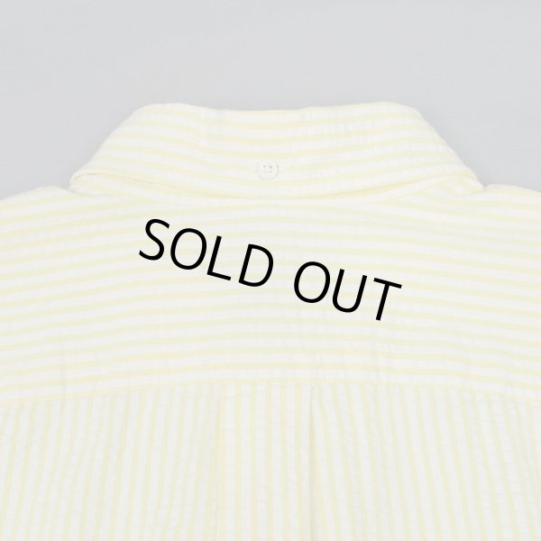 画像4: 90-00's LANDS' END S/S シアサッカー ボタンダウンシャツ "3点留め" (4)