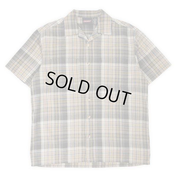 画像1: Late 90's Dickies S/S オープンカラーシャツ “Black Plaid” (1)