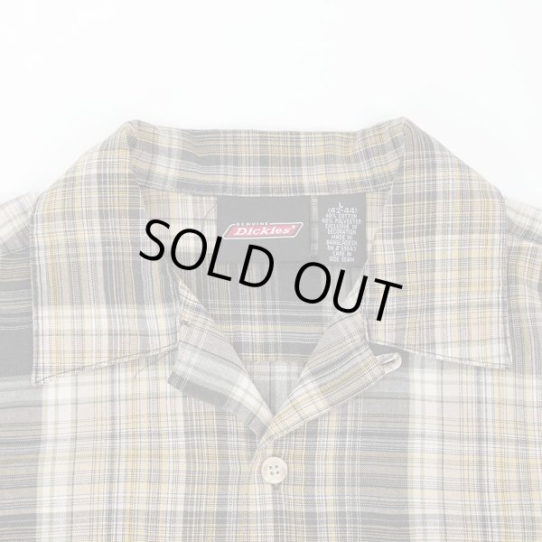 画像2: Late 90's Dickies S/S オープンカラーシャツ “Black Plaid” (2)
