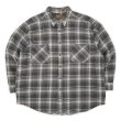 画像1: Late 90's ST JOHN'S BAY ヘビーネルシャツ "Charcoal Plaid" (1)