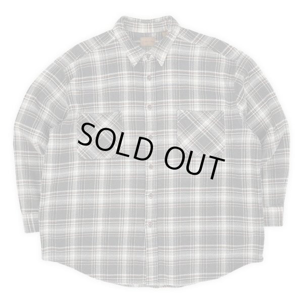 画像1: Late 90's ST JOHN'S BAY ヘビーネルシャツ "Charcoal Plaid" (1)
