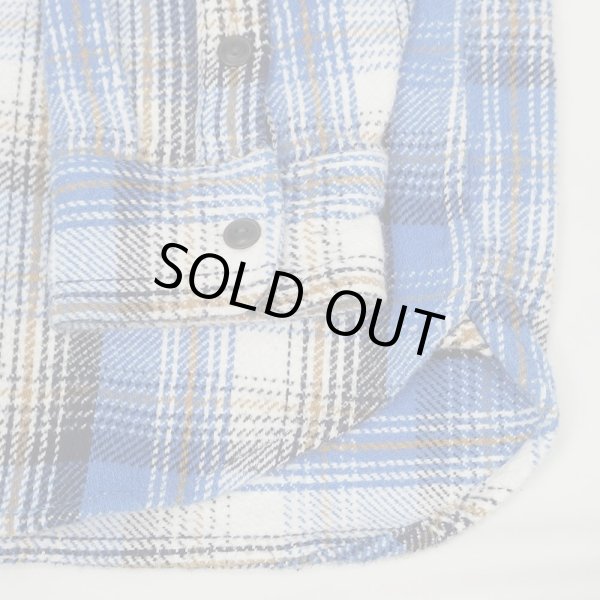 画像4: 00's GAP ヘビーネルシャツ “Blue Plaid” (4)