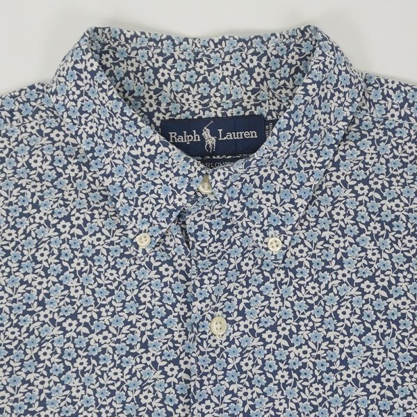 画像3: 90's Polo Ralph Lauren 総柄 ボタンダウンシャツ "MARLOWE" (3)