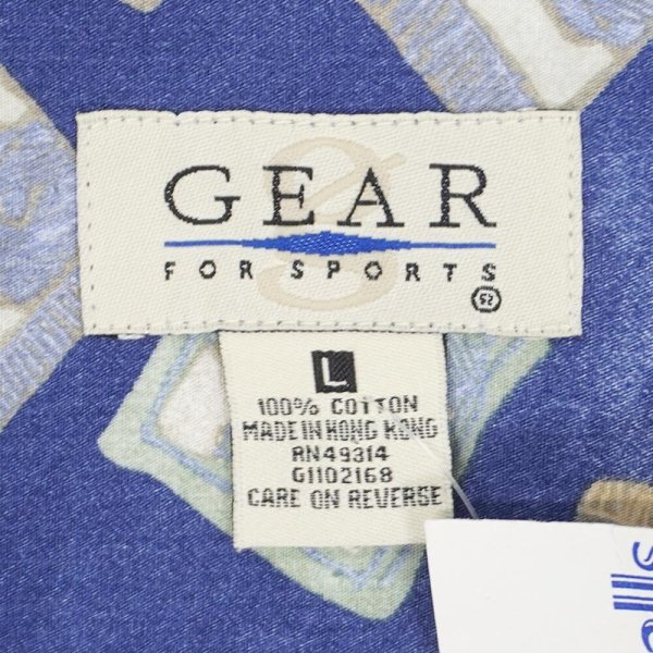 画像2: 90's GEAR S/S 総柄 オープンカラーシャツ "DEADSTOCK" (2)