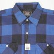画像3: 80's RUGGED ブロックチェック柄 プリントネルシャツ "DEADSTOCK / BLUE×BLACK" (3)