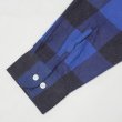 画像4: 80's RUGGED ブロックチェック柄 プリントネルシャツ "DEADSTOCK / BLUE×BLACK" (4)
