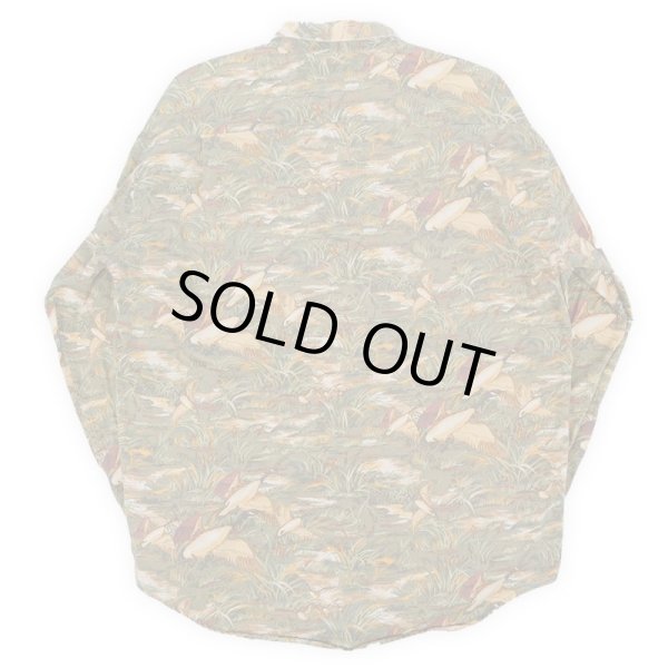 画像2: 90's BANANA REPUBLIC L/S 総柄シャツ (2)