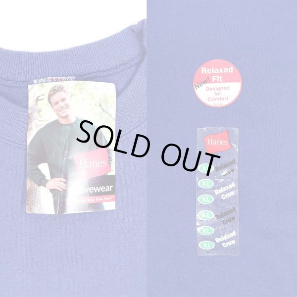 画像3: 90-00's Hanes スウェットシャツ “NAVY / DEADSTOCK” (3)