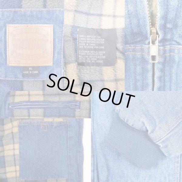 画像3: 90's WINDBREAKER デニムフーディージャケット (3)
