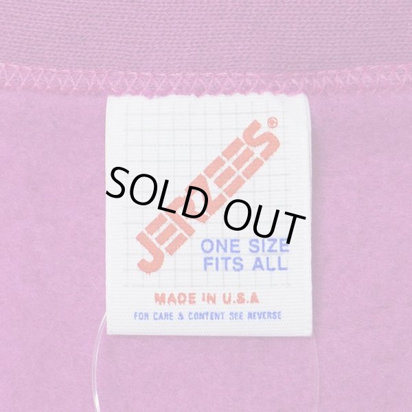 画像2: 90's JERZEESスウェットカーディガン “Raspberry / MADE IN USA / DEADSTOCK” (2)