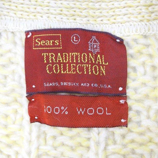 画像2: 60's Sears ウールニットカーディガン “TRADITIONAL COLLECTION” (2)