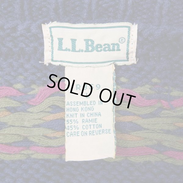 画像2: 90's L.L.Bean 総柄 コットンニット (2)