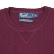 画像4: 00's Polo Ralph Lauren 前V コットンニット "BURGUNDY" (4)