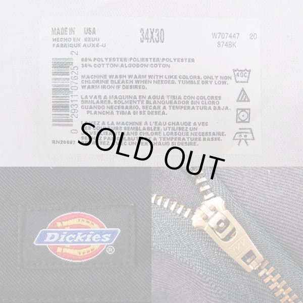 画像3: 90's Dickies 874 ワークパンツ "MADE IN USA / BLACK" (3)