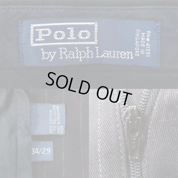 画像3: 90's Polo Ralph Lauren ピンストライプ柄 チノトラウザー “W34 L29” (3)