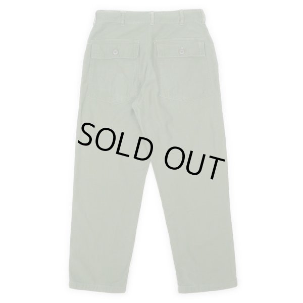 画像2: 60's US.ARMY コットンサテン ベイカーパンツ "W32 L29" (2)