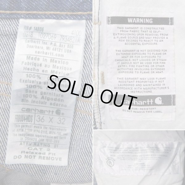 画像3: 00's Carhartt 5ポケット デニムパンツ “FR” (3)