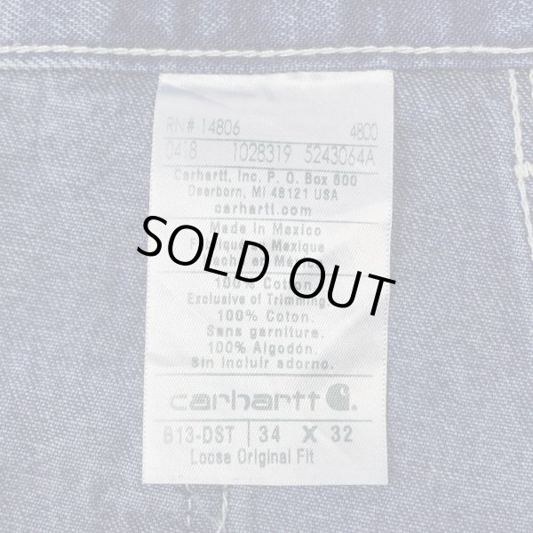 画像3: 00's Carhartt デニムペインターパンツ "W34 L32" (3)