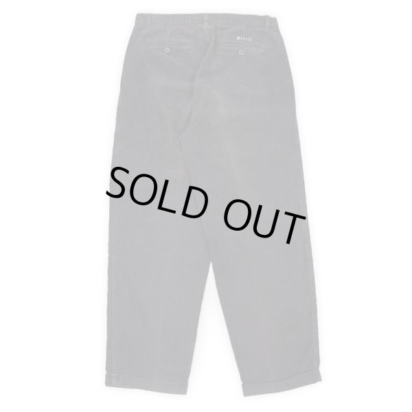 画像2: 90's CHAPS RALPH LAUREN 2タック 太畝コーデュロイトラウザー "FADE BLACK / W34 L30" (2)