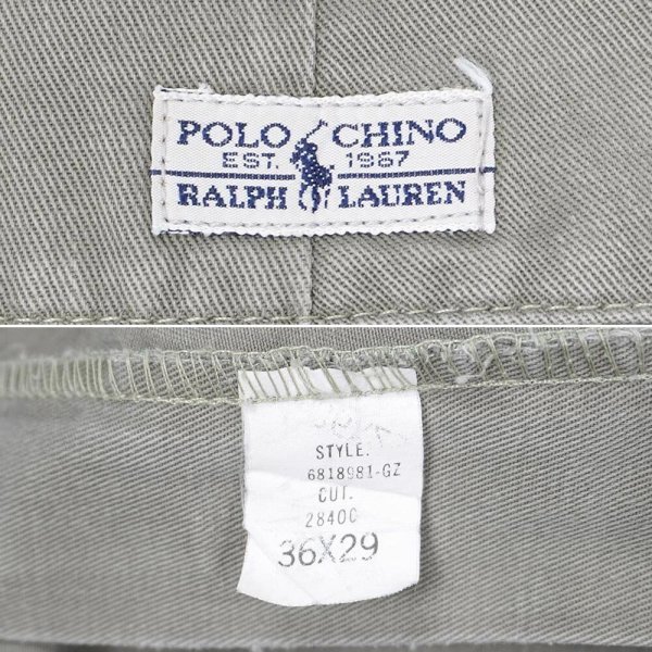 画像3: 90's Polo Ralph Lauren 2タック チノトラウザー "ANDREW PANT / W36 L29" (3)