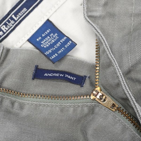 画像4: 90's Polo Ralph Lauren 2タック チノトラウザー "ANDREW PANT / W36 L29" (4)
