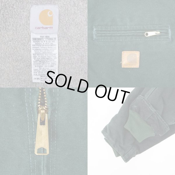 画像3: 00's Carhartt フリースライナー ダックフーディージャケット (3)