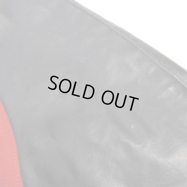 画像5: 90's HOLLOWAY レザー切り替え ウールスタジャン "MADE IN USA" (5)