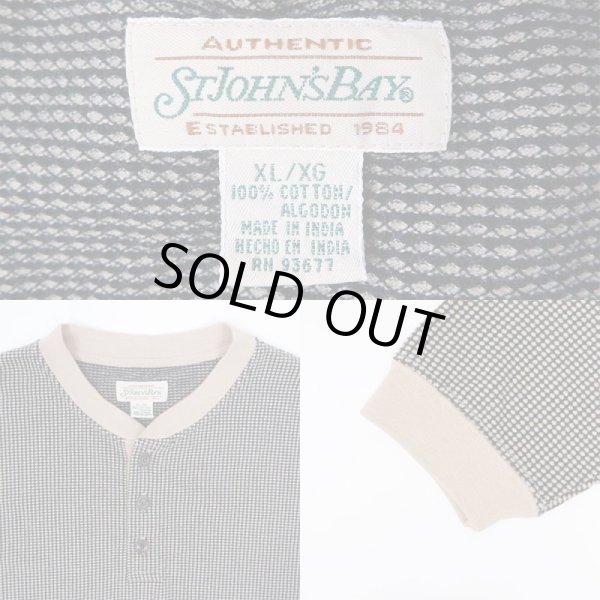 画像3: 90's ST JOHN'S BAY ヘンリーネックカットソー (3)